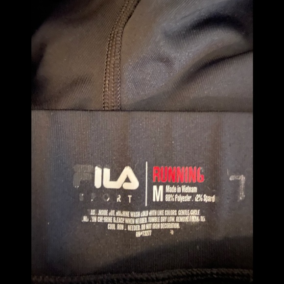 Fila Black Athletic Capri Running Pants - Picture 2 of 8